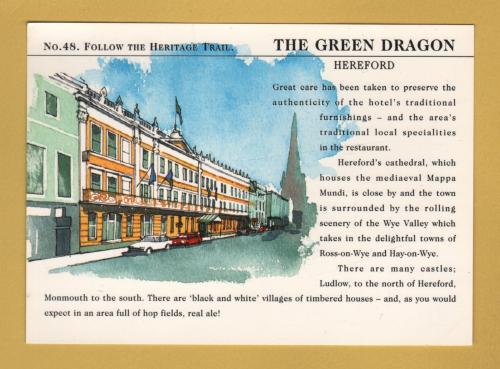 `The Green Dragon, Broad Street, Hereford` - Postally Unused - Forte Heritage Postcard.